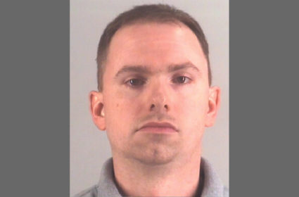 Fort Worth Police Department officer Aaron York Dean is seen in a booking photo at the Tarrant County Jail in Fort Worth, Texas, October 14, 2019. Tarrant County Jail/Handout via Reuters