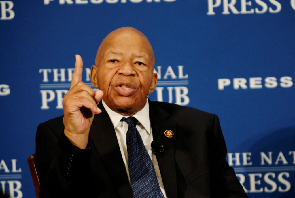 FILE PHOTO: House Oversight and Government Reform Chairman Elijah Cummings (D-MD) addresses a National Press Club luncheon...
