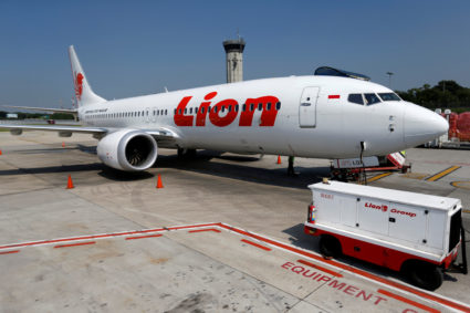 FILE PHOTO: Lion Air's Boeing 737 Max 8 airplane is parked on the tarmac of Soekarno Hatta International airport near Jakarta, Indonesia, March 15, 2019. Photo by Willy Kurniawan/Reuters