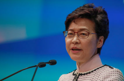 Chaos as Hong Kong lawmakers thwart leader's annual address