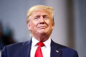 U.S. President Donald Trump delivers remarks during a campaign rally in Bossier City, LA, U.S., November 14, 2019. Photo by Tom Brenner/Reuters