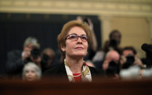 Marie Yovanovitch, former U.S. ambassador to Ukraine, takes her seat to testify before a House Intelligence Committee hearing as part of the impeachment inquiry into U.S. President Donald Trump on Capitol Hill in Washington, U.S., November 15, 2019. Photo by Jonathan Ernst/Reuters.