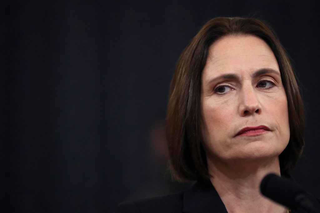 Fiona Hill, former senior director for Europe and Russia on the National Security Council, attends a House Intelligence Co...