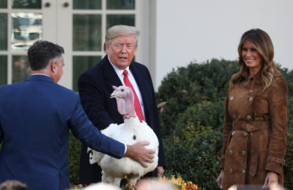 WATCH: Trump pardons Thanksgiving turkey