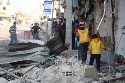 Blast in Syrian town held by Turkey-backed gunmen kills 13