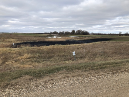 A view of the Keystone pipeline spill in Walsh County, North Dakota on Oct. 30, 2019. Photo by Taylor DeVries/North Dakota Department of Environmental Quality