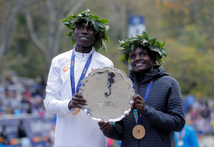 Jepkosgei wins NYC in 1st marathon, Kamworor takes men's