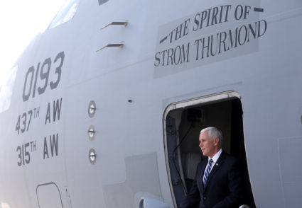 Pence on surprise Iraq trip to reassure Kurds, greet troops