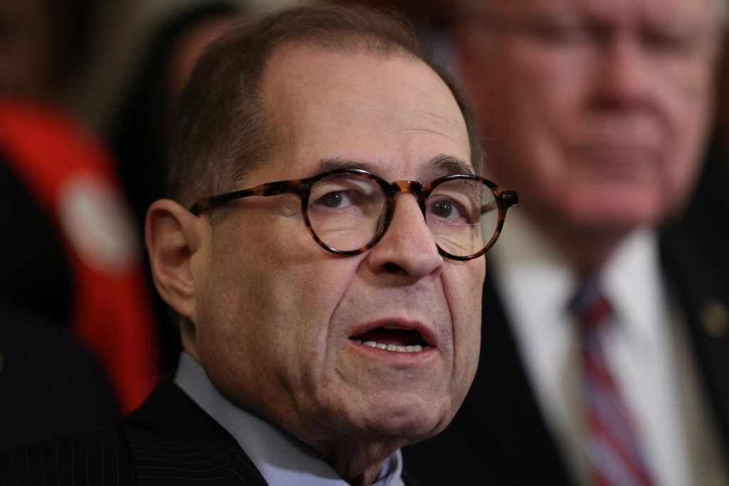 U.S. House Judiciary Committee Chairman Jerrold Nadler (D-NY) speaks at a news conference ahead of a vote on the Voting Ri...