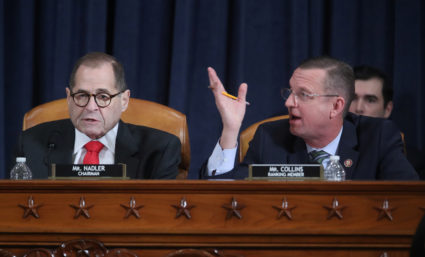 House Judiciary Committee Chairman Jerrold Nadler, D-N.Y., and ranking member Doug Collins, R-Ga., at the impeachment hearing on Capitol Hill on December 9, 2019. REUTERS/Jonathan Ernst/Pool