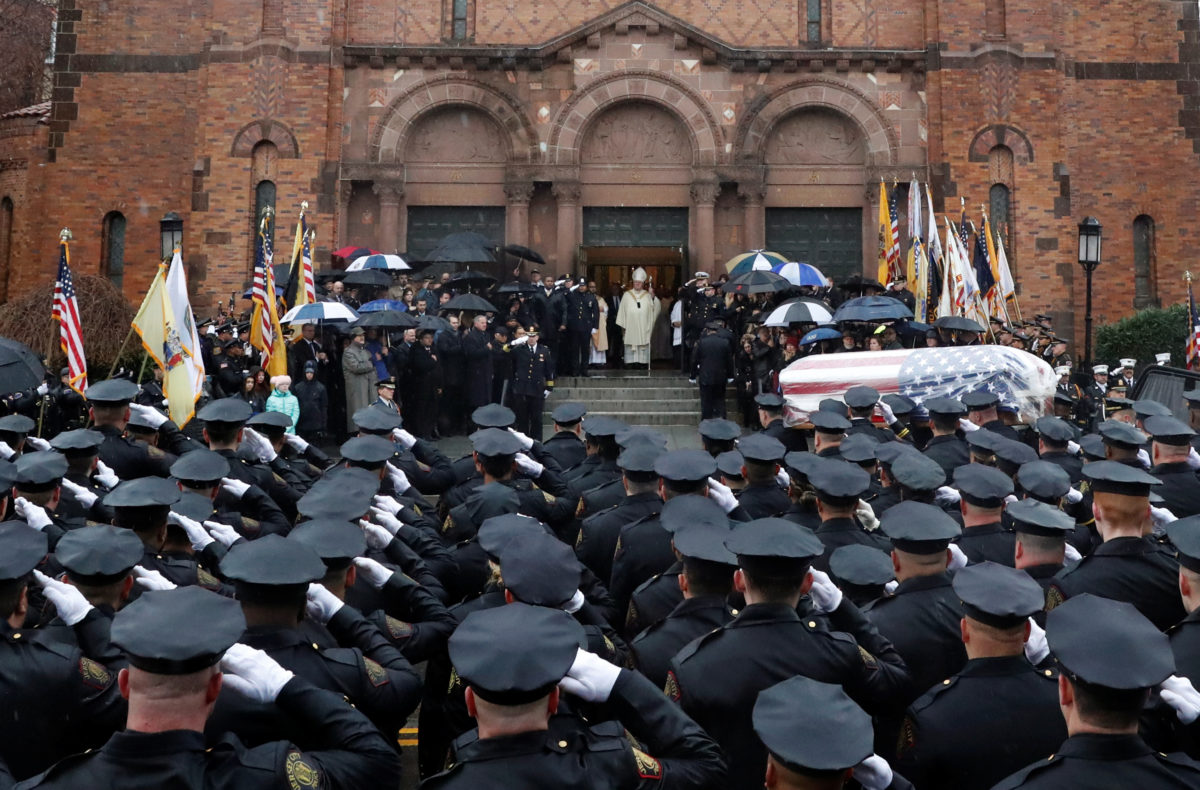 Thousands honor slain New Jersey detective at funeral PBS NewsHour