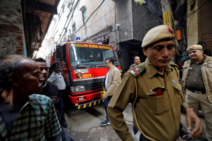 At least 43 people die after fire in illegal factory in India