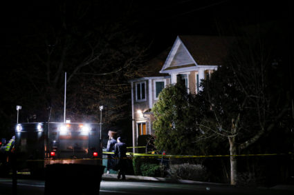 Five people were stabbed at a Hasidic rabbi's home in Monsey, New York, on December 29. 2019. Photo by Eduardo Munoz/Reuters