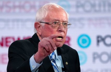Senator Bernie Sanders speaks during the sixth 2020 U.S. Democratic presidential candidates campaign debate at Loyola Marymount University in Los Angeles, California, U.S., December 19, 2019. Photo by Mike Blake/Reuters