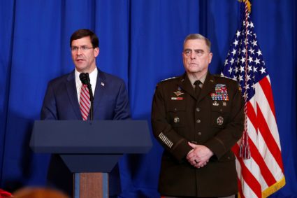 Esper says U.S. has made no decision about leaving Iraq