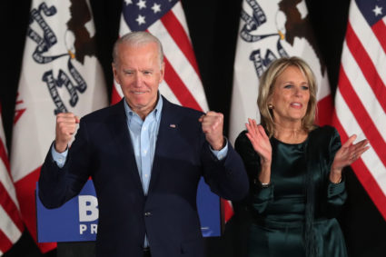 WATCH: Biden promises to unite the country in Iowa caucus speech