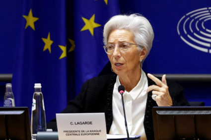 European Central Bank President Christine Lagarde testifies before the European Parliament's Economic and Monetary Affairs Committee in Brussels, Belgium February 6, 2020. Photo by Francois Lenoir/Reuters