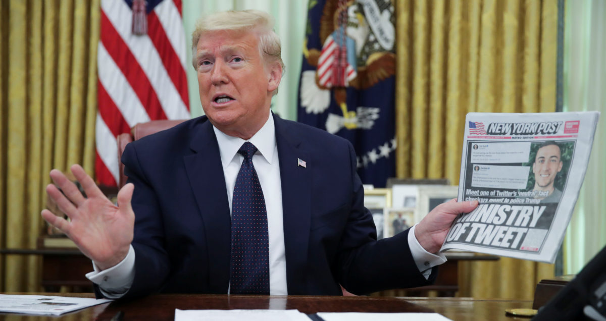 Trump escalates war on Twitter, social media protections | PBS NewsHour