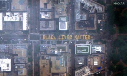 Satellite images show 'Black Lives Matter' mural near the White House