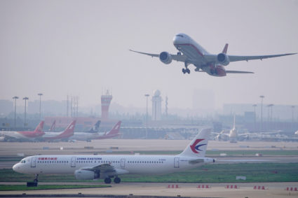 A China Eastern Airlines aircraft and Shanghai Airlines aircraft are seen in Hongqiao International Airport in Shanghai, following the coronavirus disease (COVID-19) outbreak, China June 4, 2020. Photo by Aly Song/REUTERS