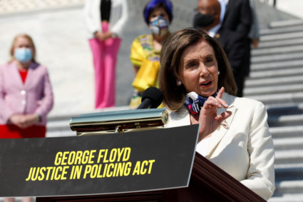 House passes sweeping police overhaul and Pelosi challenges Senate 'to honor George Floyd's life'