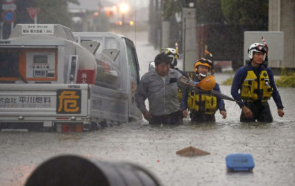 Death toll from flooding in Japan rises to 55, dozen missing