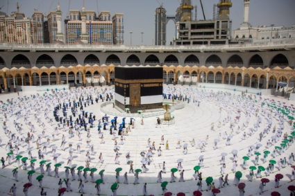 Pilgrims pray on peak day of hajj in shadow of coronavirus