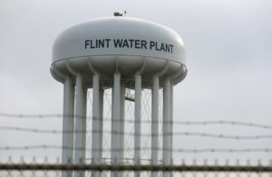 The Flint Water Plant tower is seen in Flint, Michigan, U.S. on February 7, 2016. Photo by Rebecca Cook//REUTERS