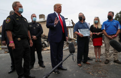 WATCH: Trump visits Kenosha, calls out violence as 'anti-American'