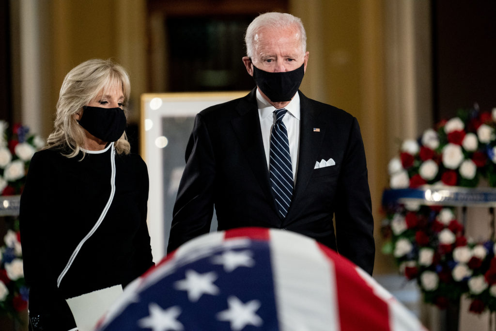 WATCH Biden pays respects during memorial for Ruth Bader Ginsburg