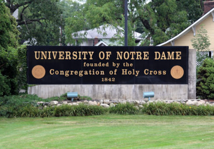 Notre Dame's president tests positive for coronavirus