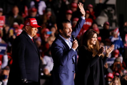 Spokesman says Donald Trump Jr. tested positive for coronavirus
