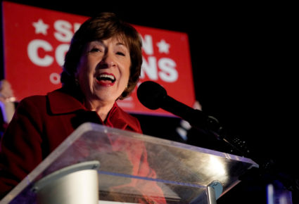 WATCH: Republican Susan Collins gives victory speech after Democratic opponent concedes