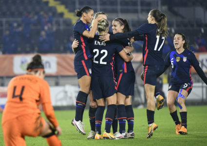 U.S. women beat Netherlands 2-0 in World Cup rematch