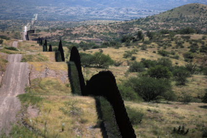 The U.S. border wall with Mexico is seen from the United States in Nogales, Arizona September 12, 2018. Photo by Adrees Latif/REUTERS