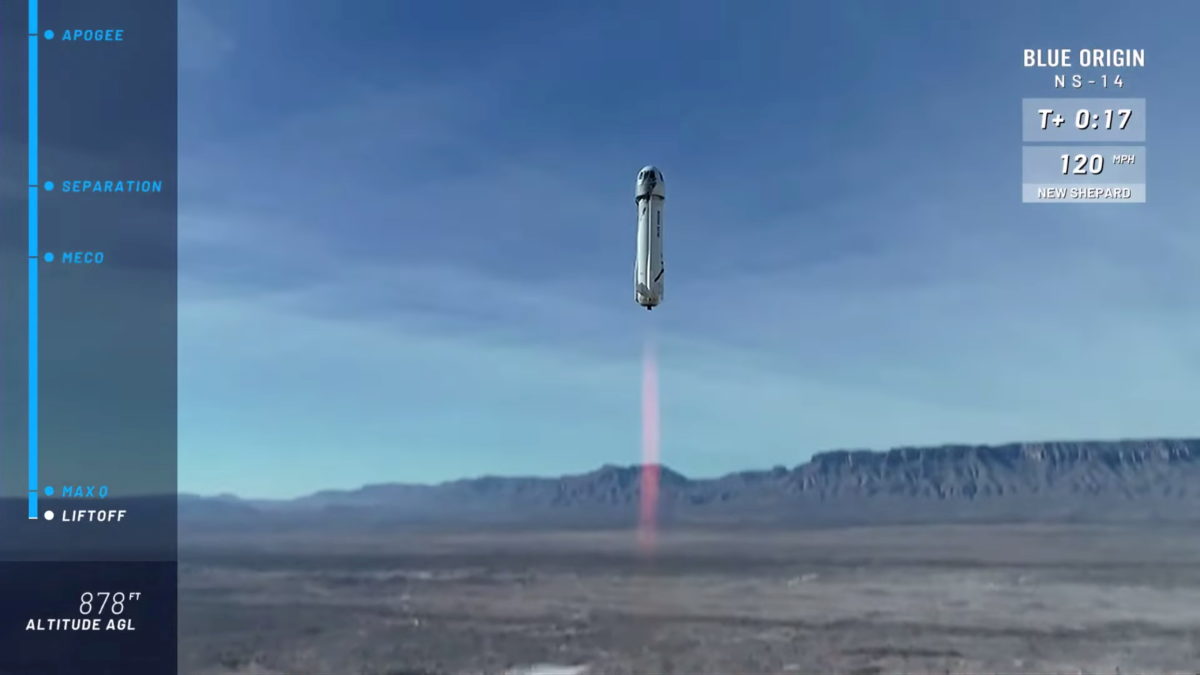 Blue Origin launches capsule to space with astronaut perks PBS NewsHour