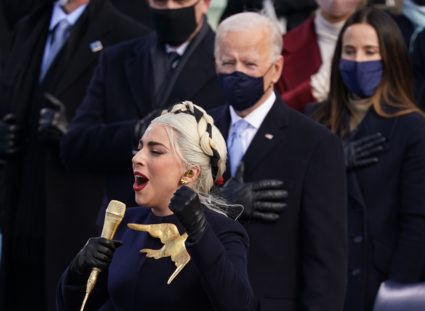 With passion and fashion, Lady Gaga delivers powerful anthem