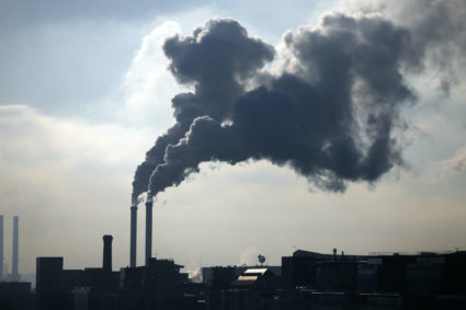 Water vapour billows from smokestacks at the incineration plant of Ivry-sur-Seine, near Paris, France, November 23, 2015. Photo by Charles Platiau/REUTERS