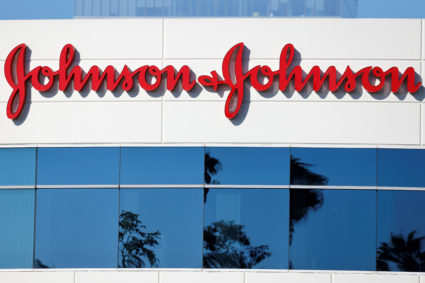 Johnson & Johnson company offices are shown in Irvine, California, U.S., October 14, 2020. Photo by Mike Blake/Reuters
