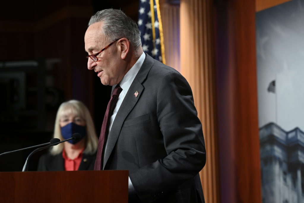 WATCH: Senate Majority Leader Schumer holds press conference on COVID
