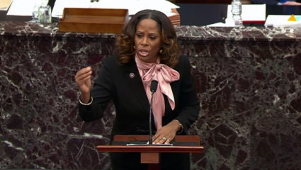 WATCH: Del. Plaskett questions Trump defense team&rsquo;s clips of people of color