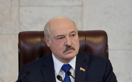 Belarusian President Alexander Lukashenko delivers a speech in Minsk, Belarus on May 26, 2021. Press Service of the President of the Republic of Belarus/Reuters