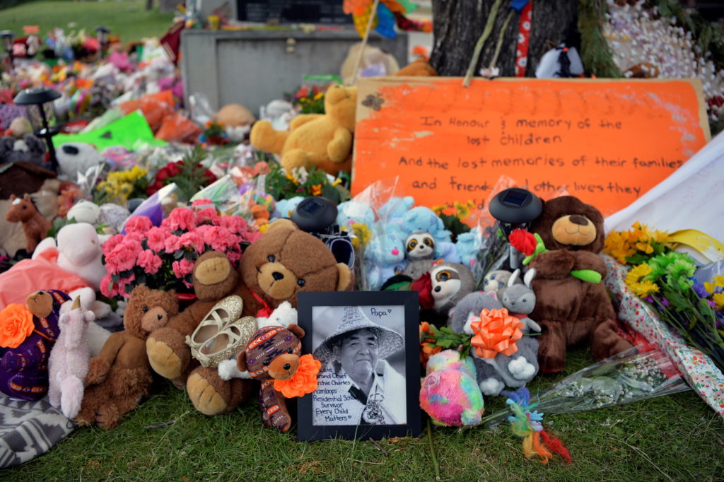 Memorial for lost indigenous children in Canada
