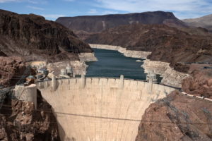 Low water levels due to drought are seen in the Hoover Dam reservoir of Lake Mead near Las Vegas, Nevada, U.S. June 9, 2021. Picture taken June 9, 2021. Photo by Bridget Bennett/REUTERS