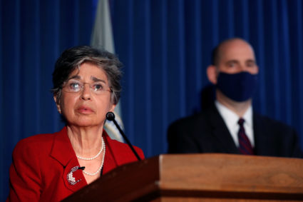 Audrey Strauss, Acting United States Attorney for the Southern District of New York announces charges against Ghislaine Ma...