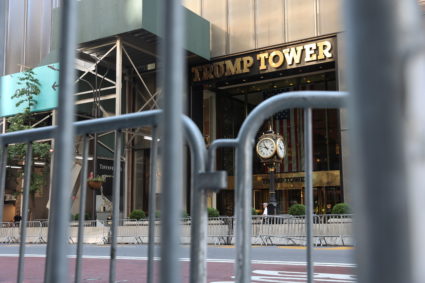 View of the Trump Tower in the Manhattan borough of New York