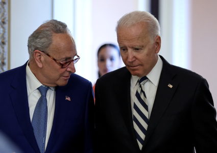 U.S. President Biden attends luncheon with Senate Democrats at the Capitol in Washington