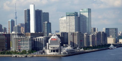 The Athletes Village is pictured ahead the 2020 Tokyo Olympic Games in Tokyo