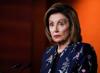 U.S. House Speaker Nancy Pelosi holds weekly news conference with Capitol Hill reporters in Washington