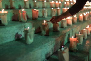 Brazilians light candles to mark 500,000 COVID-19 deaths, in Rio de Janeiro